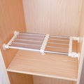 Hershii Closet Tension Shelf & Rod Expandable, Adjustable Storage Rack Metal by FineLivingStartingwithaHome