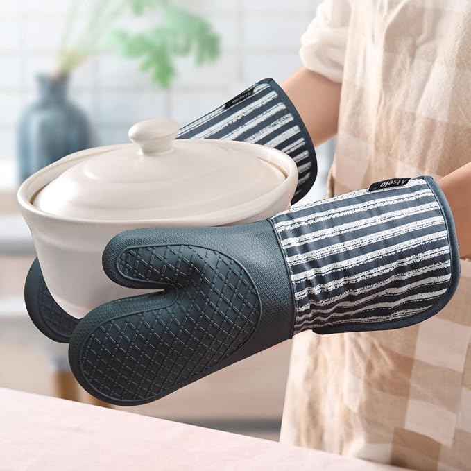 Alselo Silicone Oven Mitts Heat Resistant 932℉ - Image 5