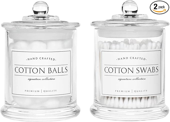 Volisnova 2 Pack Farmhouse Apothecary Jars by Volisnova-KitchenBath