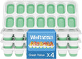 Ice Cube Tray, Ice Cube Trays for Freezer 4 Pack by WEFTNOM