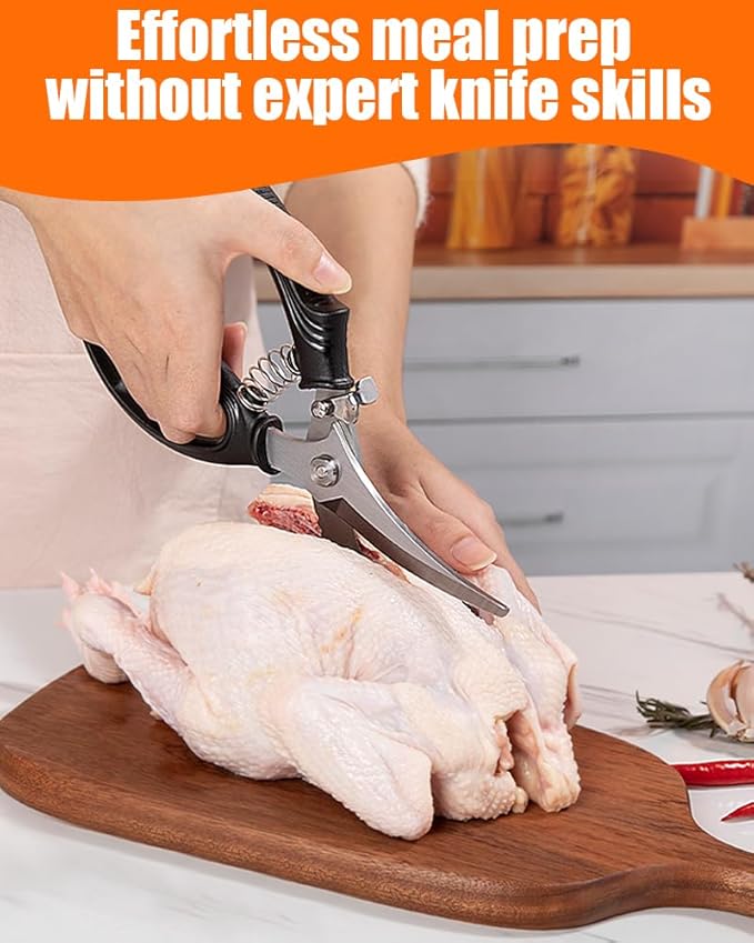 Brigii Kitchen Shears, Stainless Steel Heavy Duty Poultry Shears, and Vegetables - Image 2