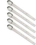 5PCS 1/2tsp Single Measuring Spoon, Stainless Steel Long Handle Individual by BERYLER
