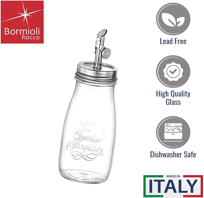 Bormioli Rocco 13.5 oz Quattro Stagioni Oil Dispenser, Syrup & Cocktail Mixers - Image 3