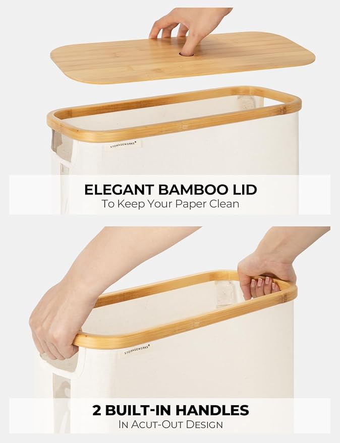 StorageWorks Large Toilet Paper Storage - Image 4