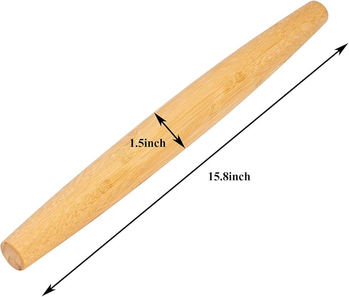 Classic French Rolling Pins Bamboo Wooden Rolling Pin - Image 6