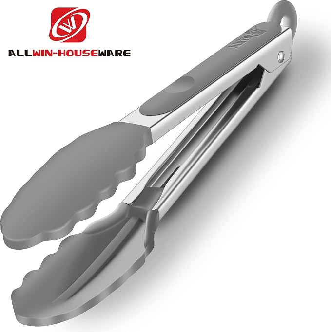 2 Pack Silicone Kitchen Tongs – 9" & 12" Set, Heat Resistant up to 500°F - Image 2