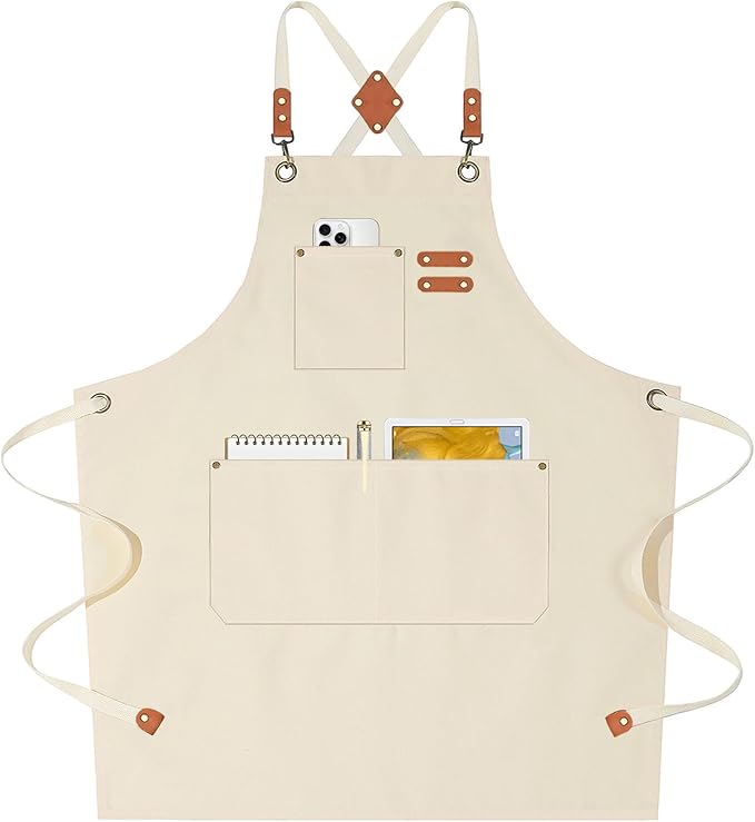 AFUN Chef Aprons for Women Men by BringYouaFun