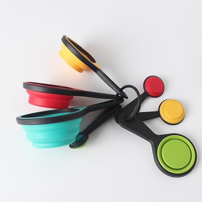 Premium Adjustable Measuring Cups and Spoons Set, 8-Piece | Collapsible - Image 3
