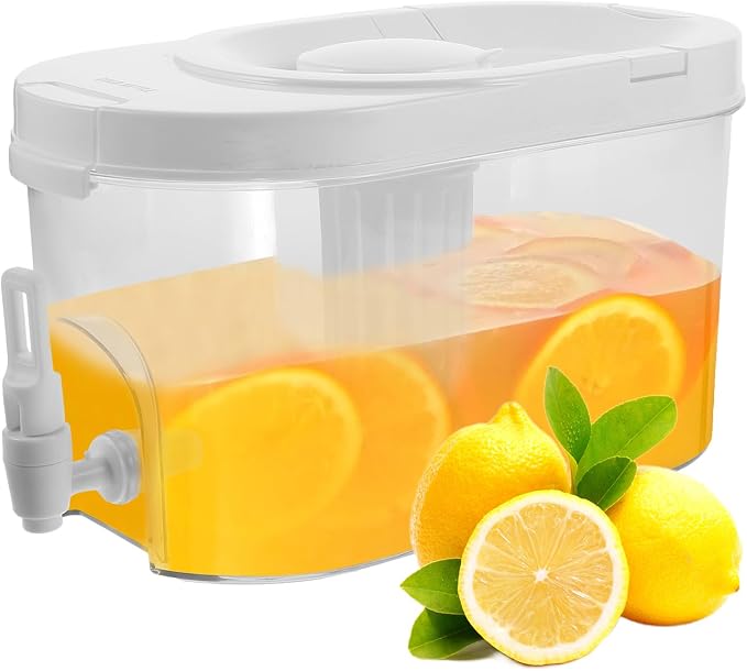 GLEAVI Beverage Dispenser with Spigot: Family Fridge Pitcher by GLEAVI