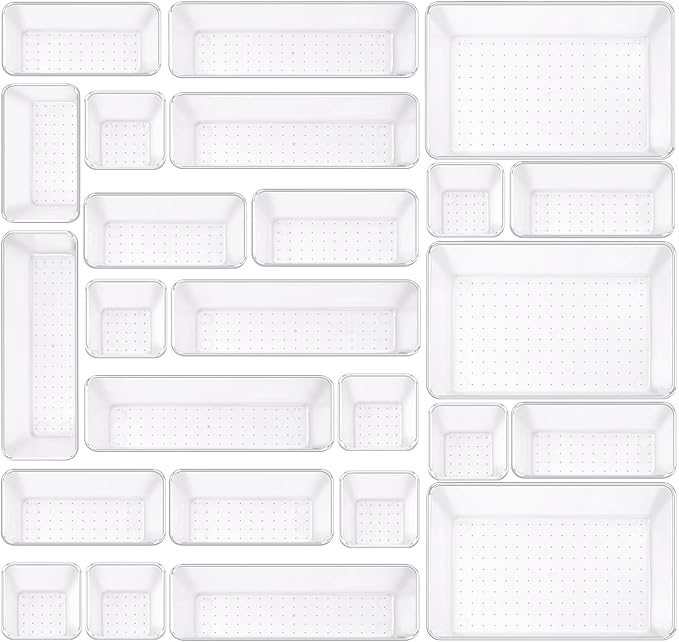 Clear Acrylic Drawer Organizers Set Storage - Image 6