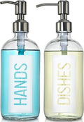 JASAI 2Pack 18OZ Glass Soap Dispenser by JASAIHOME