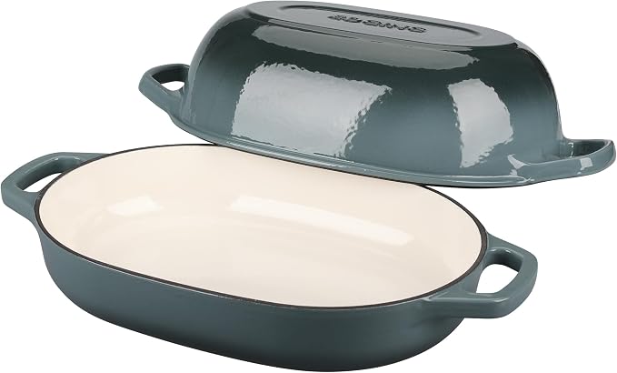 EDGING CASTING Enameled Cast Iron Oval Dutch Oven Pot - Image 4