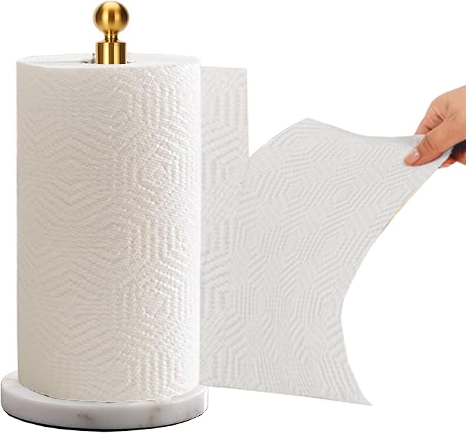 Gold Paper Towel Holder Countertop, by Kalitro