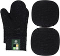4 Pieces Oven and Pot Holders Mitts of Macaron Color Thickened Non-Slip by M+MIAOYAN