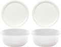 CorningWare FS16 16oz Round French White Casserole Dish w/F-16 French White by CorningWare