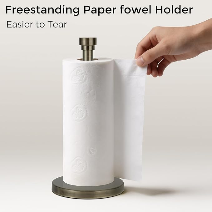 Antique Bronze Paper Towel Holder Countertop, Freestanding Paper Towel Stand - Image 7