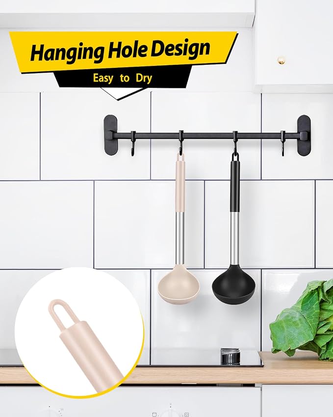 Pack of 2 Ladle Spoon, Silicone Large Spoon - Image 6