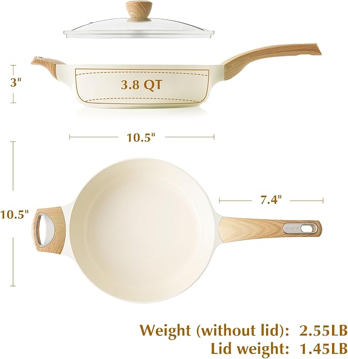 SENSARTE Ceramic Nonstick Frying Pan Skillet - Image 6