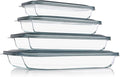 KOMUEE 8 Pieces Glass Baking Dish by KOMUEEUS