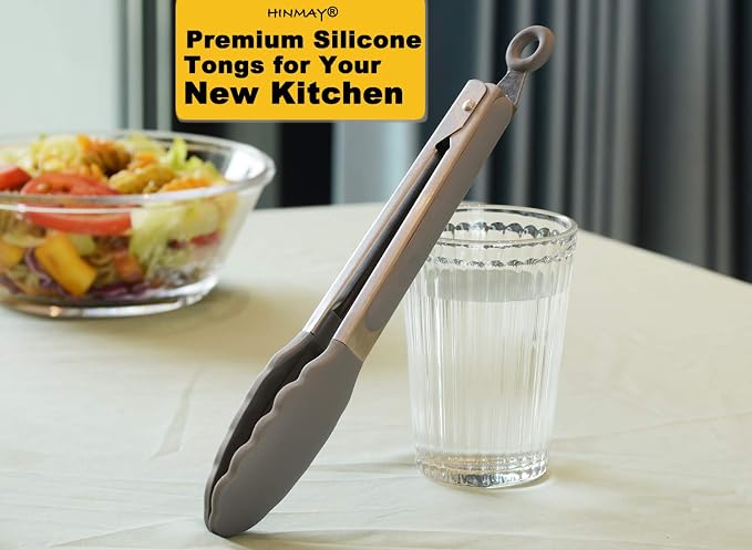 HINMAY Locking Kitchen Tongs - Image 5
