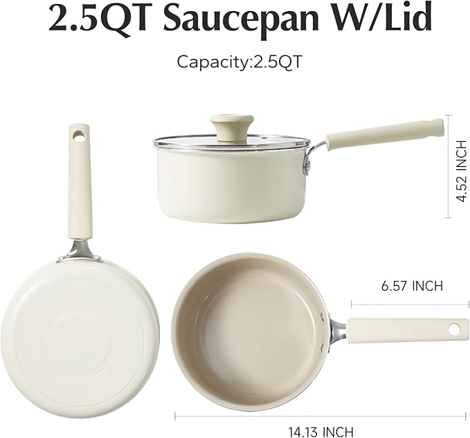 Redchef Ceramic Nonstick Saucepan - Image 7