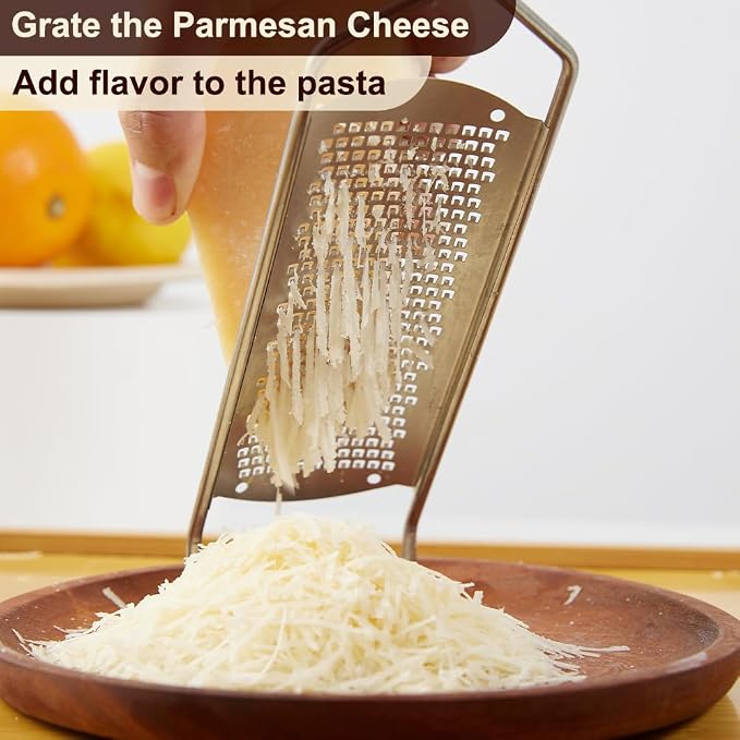 Upgraded Lemon Zester & Cheese Grater, Food Grade Stainless Steel None-Slip - Image 5