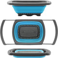Qimh Colander Collapsible, Colander Strainer Over the Sink Food Colanders by Qimh