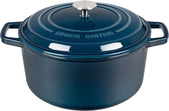 EDGING CASTING Enameled Cast Iron Dutch Oven Pot by EDGINGCOOKWARE