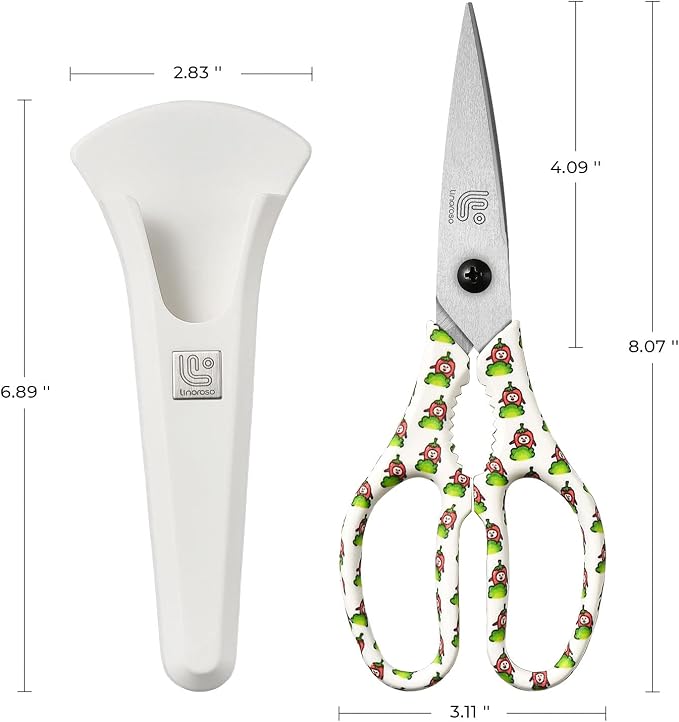 Linoroso Kitchen Scissors Heavy Duty Kitchen Shears - Image 5