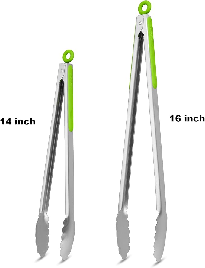 304 Stainless Steel Kitchen Cooking Tongs - Image 4