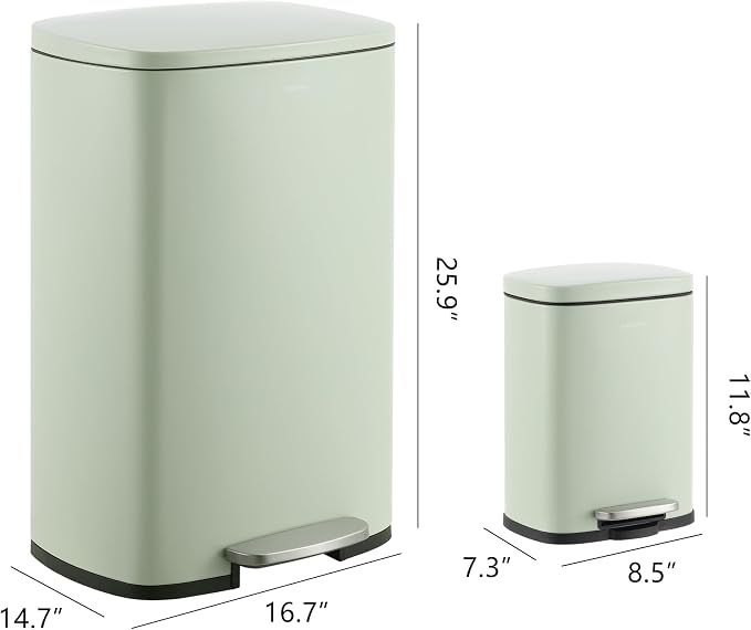 happimess HPM1006E Connor Rectangular 13-Gallon Trash Can - Image 4