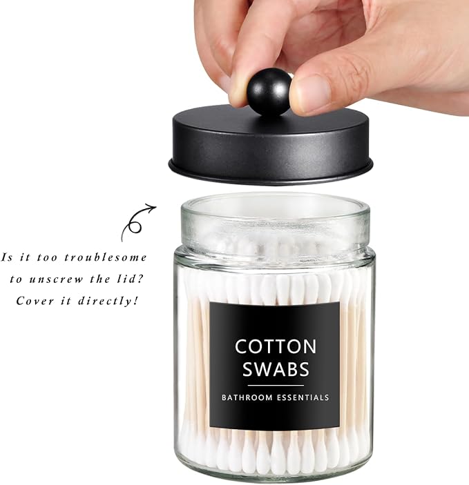 SheeChung 3-Pack Glass Apothecary Jars - Image 3