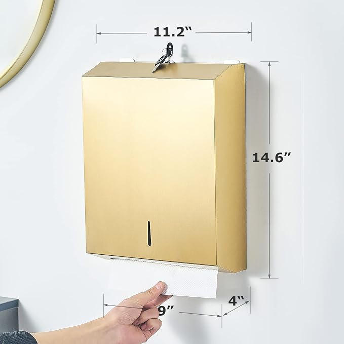 Paper Towel Dispenser Wall Mount Commercial c-fold/Multi-fold/Tri-fold - Image 2