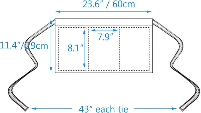 BOHARERS Waist Apron with 3 Pockets 6 Pack - Image 6