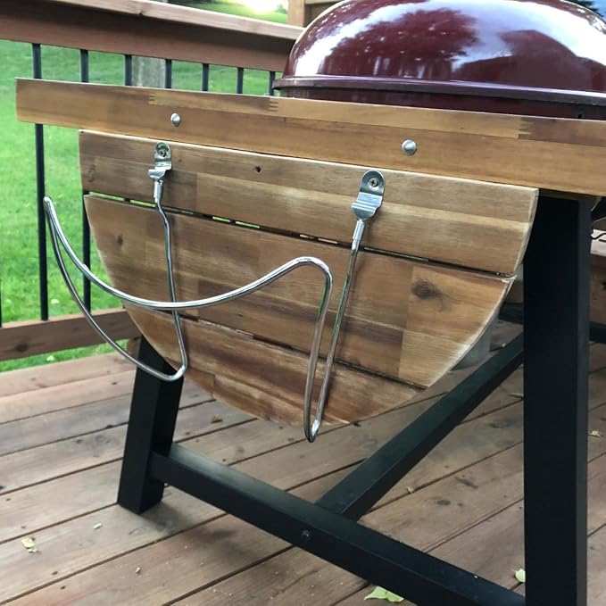 QuliMetal Grill Lid Holder for Weber Charcoal Kettle Grill 22.5 Inch and 18.5 - Image 6