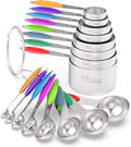 Measuring Cups & Spoons Set of 16, Wildone Premium Stainless Steel Measuring by Wildone