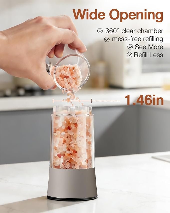 Electric Salt and Pepper Grinder Set - Image 3