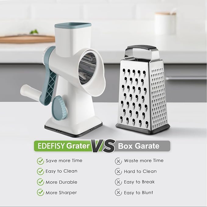 Cheese Grater Hand Crank Rotary Vegetables Shredder - Image 5