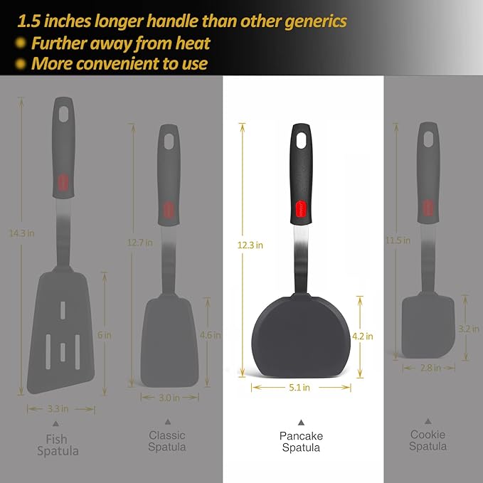 Silicone Pancake Spatula Turner - Image 3