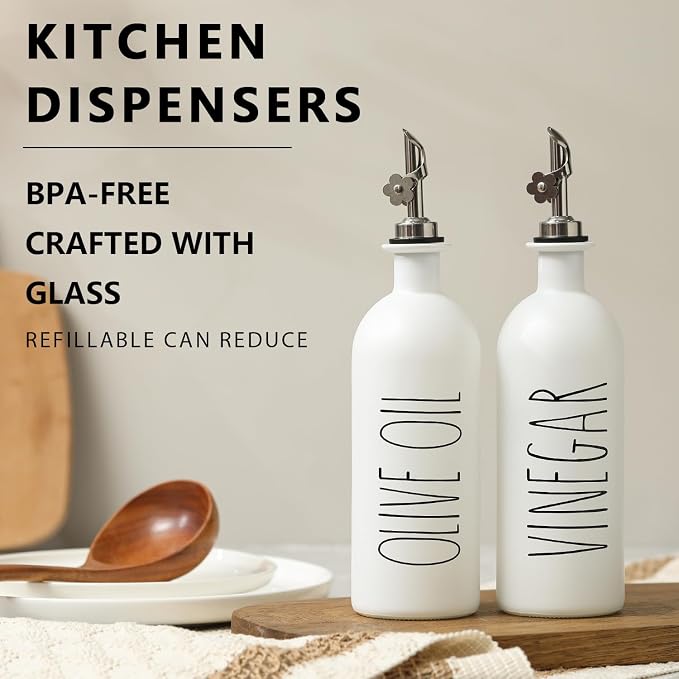 HOMCDALY 16oz Olive Oil Dispenser Bottles - Image 2