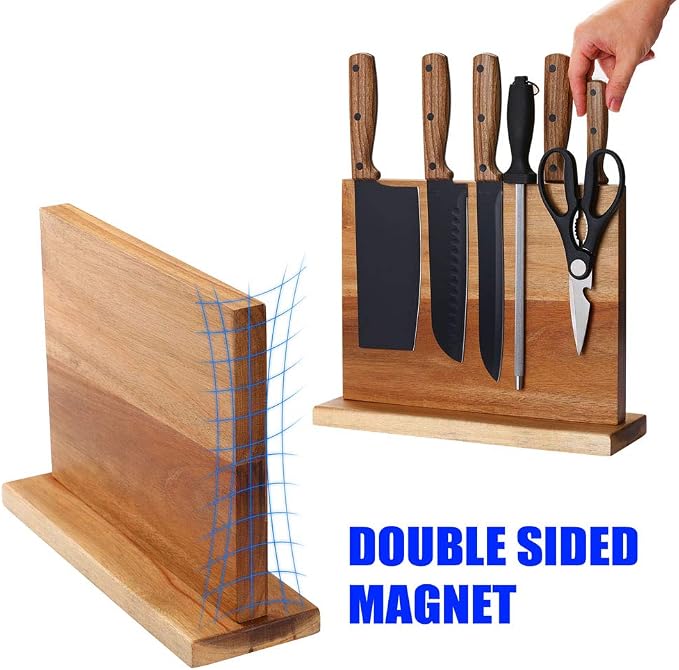 Home Kitchen Magnetic Knife Block Holder Rack Magnetic Stands - Image 3