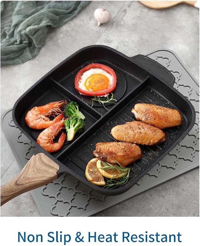 AMOAMI-Dish Drying Mats for Kitchen Counter-Silicone Dish Drying Mat-Kitchen - Image 5