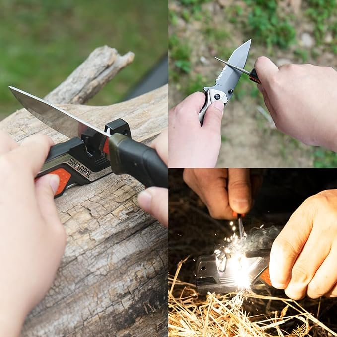 SHARPAL 101N 6-in-1 Pocket Knife Sharpener & Survival Tool – Diamond Sharpening - Image 4