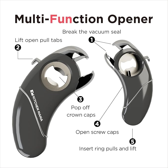 Kitchen Mama Epic One Multifunction Opener: Magnetic Bottle Opener, Beer Soda - Image 2