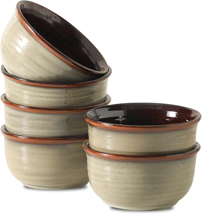 Hasense Ceramic Soup Bowls Set of 6, 20 Ounce Cereal Bowls by Hasense