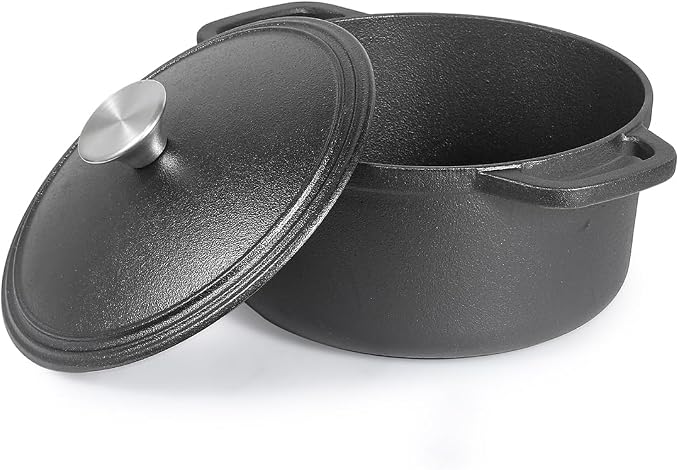 COMMERCIAL CHEF 3.4 Quart Cast Iron Dutch Oven by CommercialChef