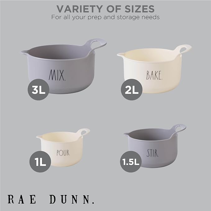 Rae Dunn Non-Slip Mixing Bowls - Image 3