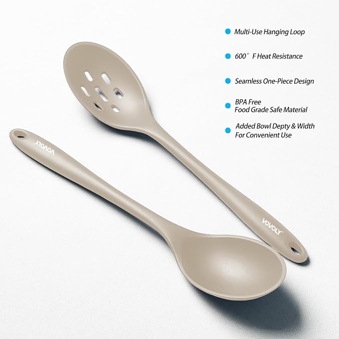 Silicone Slotted Spoons for Cooking - Image 3