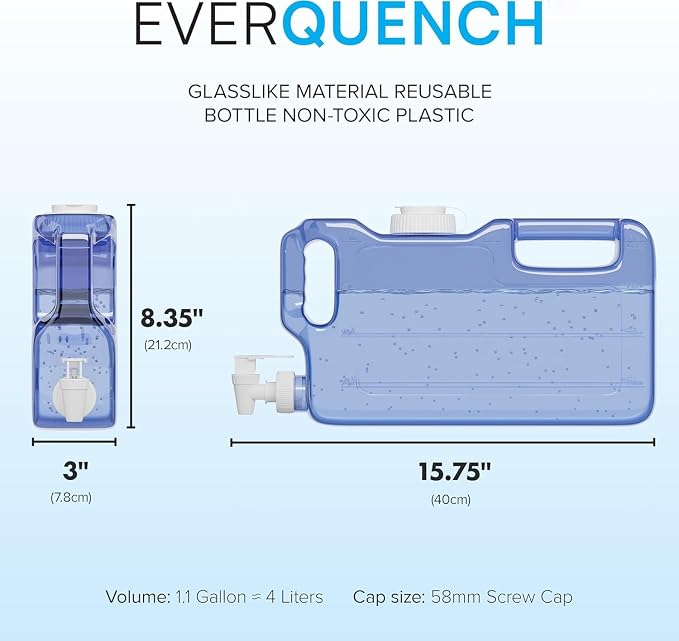 Refrigerator Water Dispenser 1.1 Gallon Bottle - Image 2