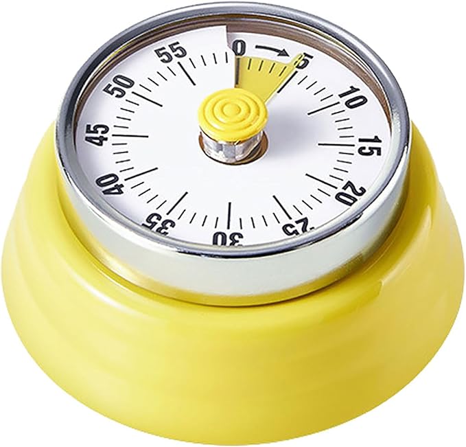 Elegant Stainless Steel Vintage Kitchen Timer by Hongjie